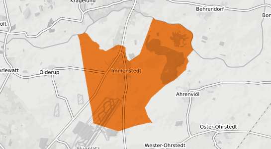Mietspiegelkarte Immenstedt b. Albersdorf, Holstein