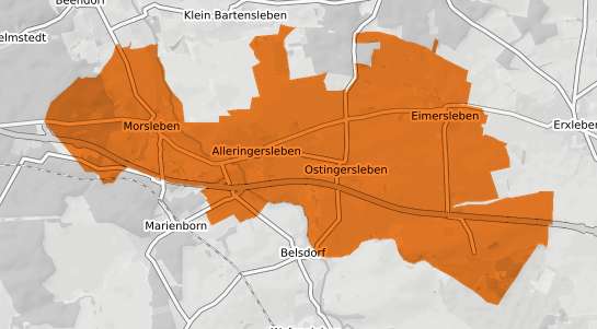 Mietspiegelkarte Ingersleben b. Erfurt