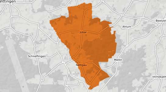 Mietspiegelkarte J&uuml;bar