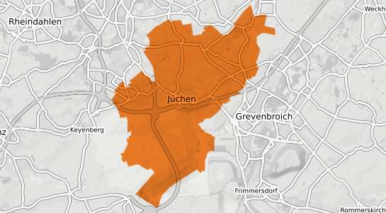 Mietspiegelkarte J&uuml;chen