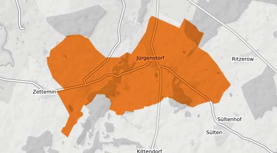 Mietspiegelkarte Juergenstorf b. Reuterstadt Stavenhagen