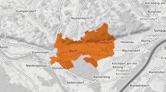 Mietspiegelkarte Julbach (Ober&ouml;sterreich) Niederbayern