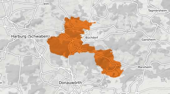 Mietspiegelkarte Kaisheim