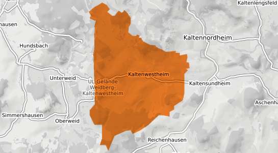 Mietspiegelkarte Kaltenwestheim