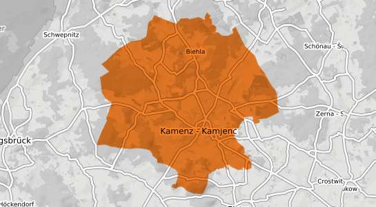 Mietspiegelkarte Kamenz