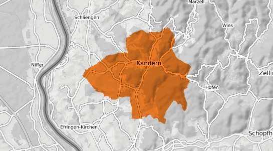 Mietspiegelkarte Kandern