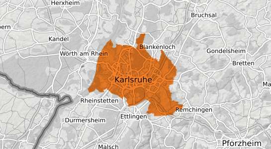 Mietspiegelkarte Karlsruhe Baden
