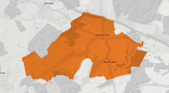 Mietspiegelkarte Karrenzin