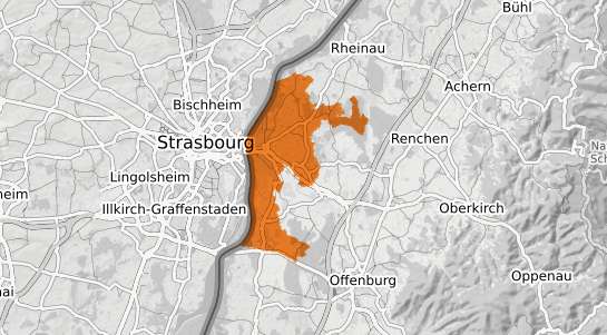 Mietspiegelkarte Kehl Rhein