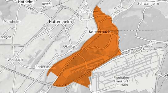 Mietspiegelkarte Kelsterbach