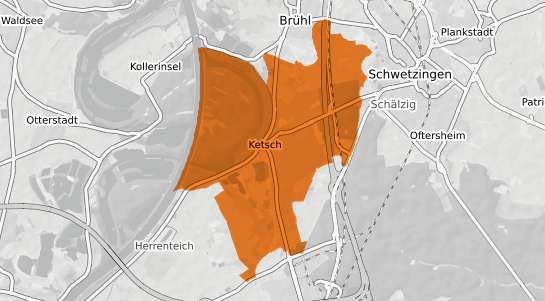 Mietspiegelkarte Ketsch Rhein