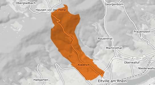 Mietspiegelkarte Kiedrich Rheingau