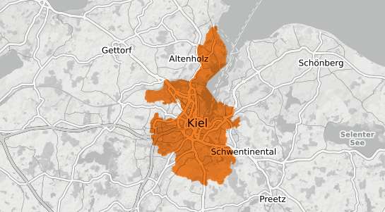 Mietspiegelkarte Kiel