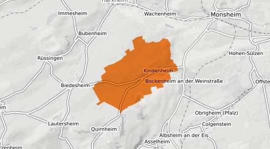 Mietspiegelkarte Kindenheim