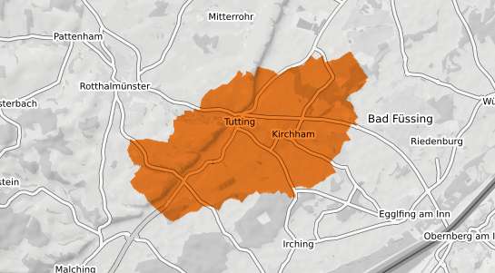 Mietspiegelkarte Kirchham Niederbayern