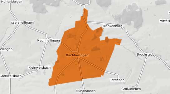 Mietspiegelkarte Kirchheilingen