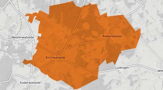 Mietspiegelkarte Kirchwalsede