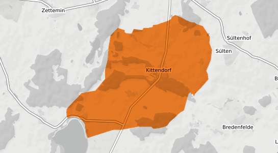 Mietspiegelkarte Kittendorf