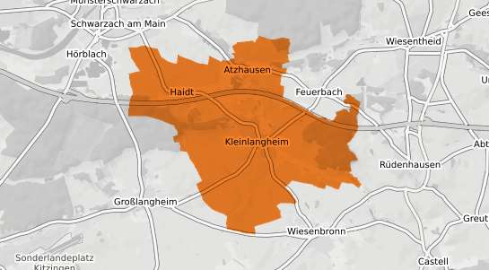 Mietspiegelkarte Kleinlangheim