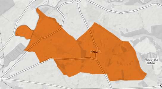 Mietspiegelkarte Kletzin b. Demmin