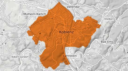 Mietspiegelkarte Koblenz am Rhein