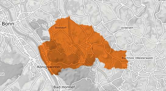 Mietspiegelkarte K&ouml;nigswinter