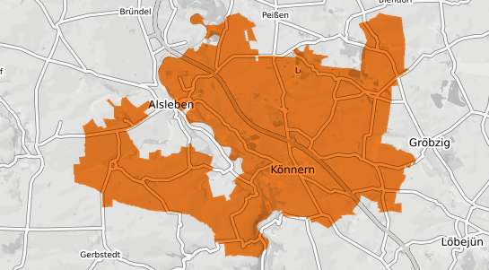 Mietspiegelkarte K&ouml;nnern