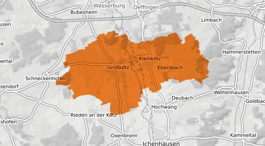 Mietspiegelkarte K&ouml;tz