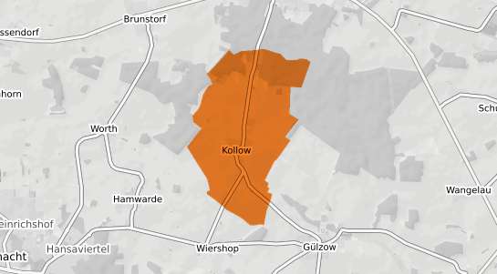 Mietspiegelkarte Kollow b. Schwarzenbek