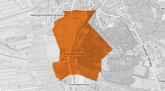 Mietspiegelkarte Kremperheide