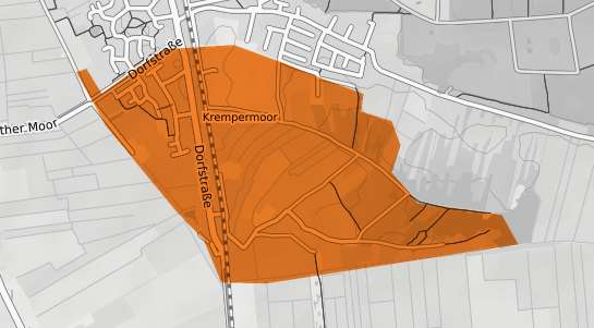 Mietspiegelkarte Krempermoor