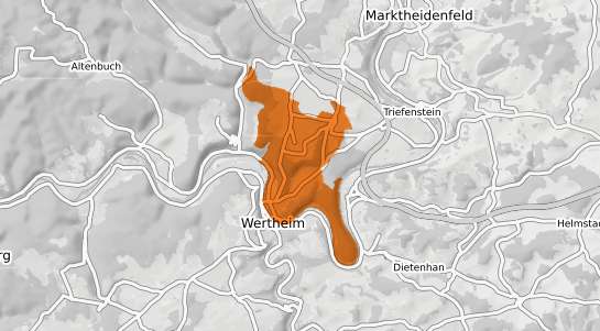 Mietspiegelkarte Kreuzwertheim