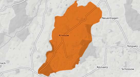 Mietspiegelkarte Kriesow