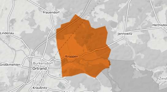 Mietspiegelkarte Kroeppen Pfalz