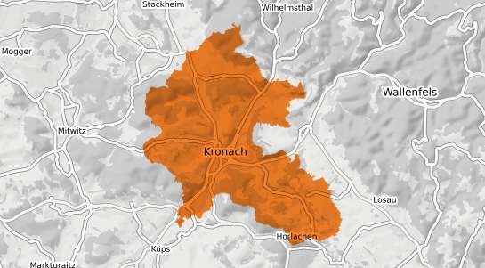 Mietspiegelkarte Kronach Oberfranken