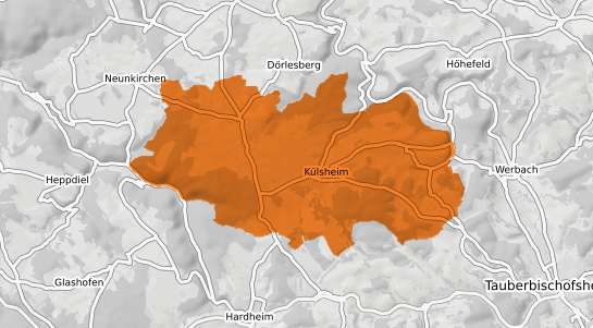 Mietspiegelkarte K&uuml;lsheim Baden