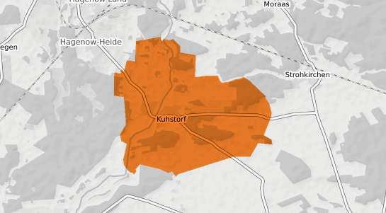 Mietspiegelkarte Kuhstorf