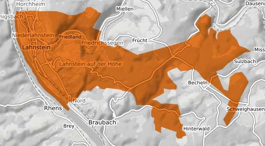 Mietspiegelkarte Lahnstein