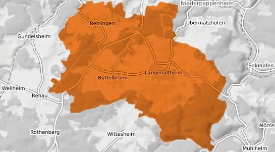 Mietspiegelkarte Langenaltheim