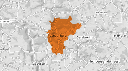 Mietspiegelkarte Langenburg Wuerttemberg