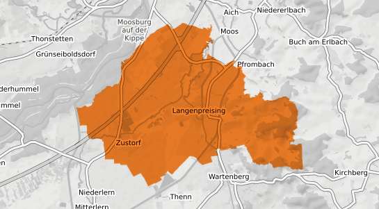 Mietspiegelkarte Langenpreising
