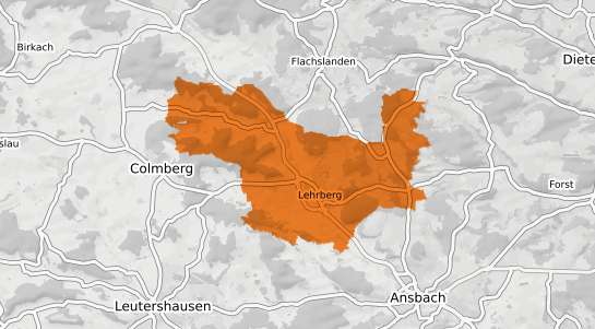 Mietspiegelkarte Lehrberg