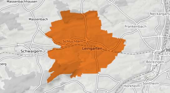 Mietspiegelkarte Leingarten