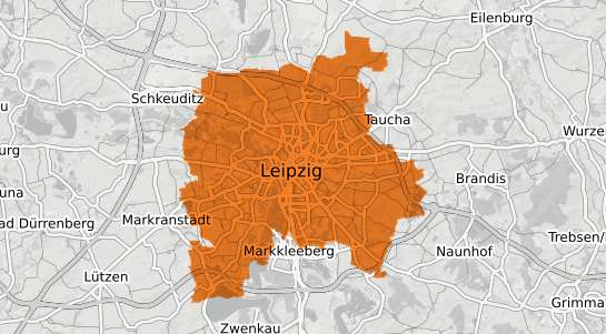 Mietspiegelkarte Leipzig