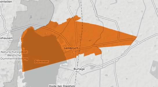 Mietspiegelkarte Lembruch