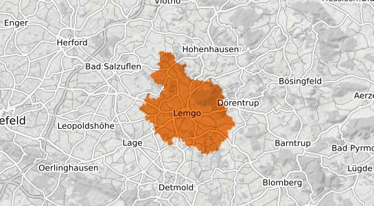 Mietspiegelkarte Lemgo