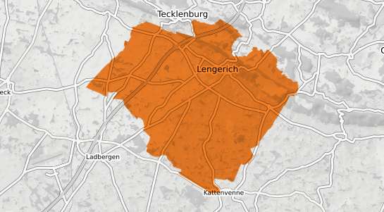 Mietspiegelkarte Lengerich Westfalen