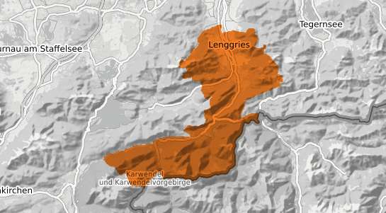 Mietspiegelkarte Lenggries