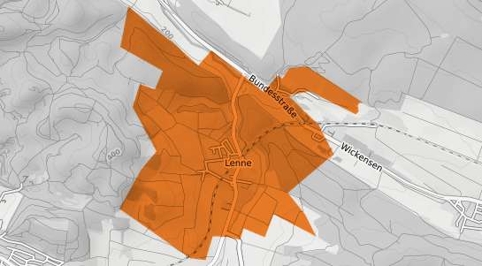 Mietspiegelkarte Lenne am Solling