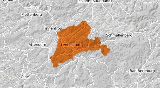 Mietspiegelkarte Lennestadt